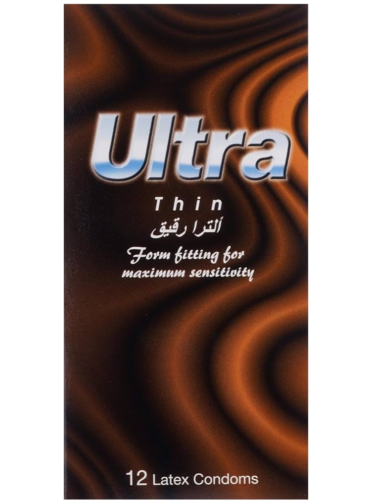 ألترا Thin Latex Condoms - 12 Count - Image 1